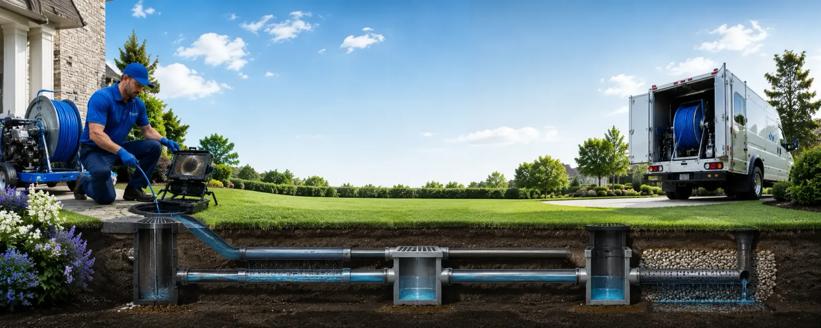 Outdoor drain cleaning information for Belden, CA